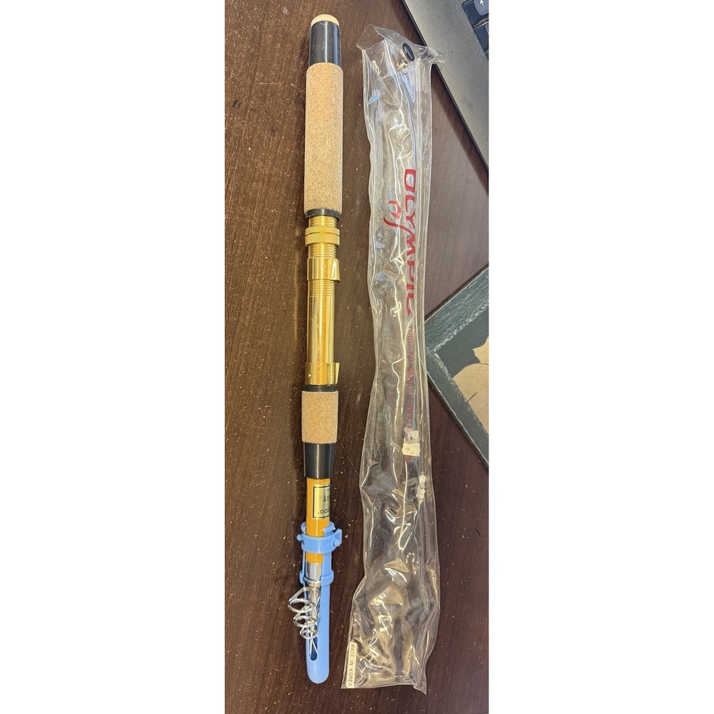 Vintage Olympic 2000 Tubular Glass Telescoping Fishing Rod 6 & 1/2' 563T Korea